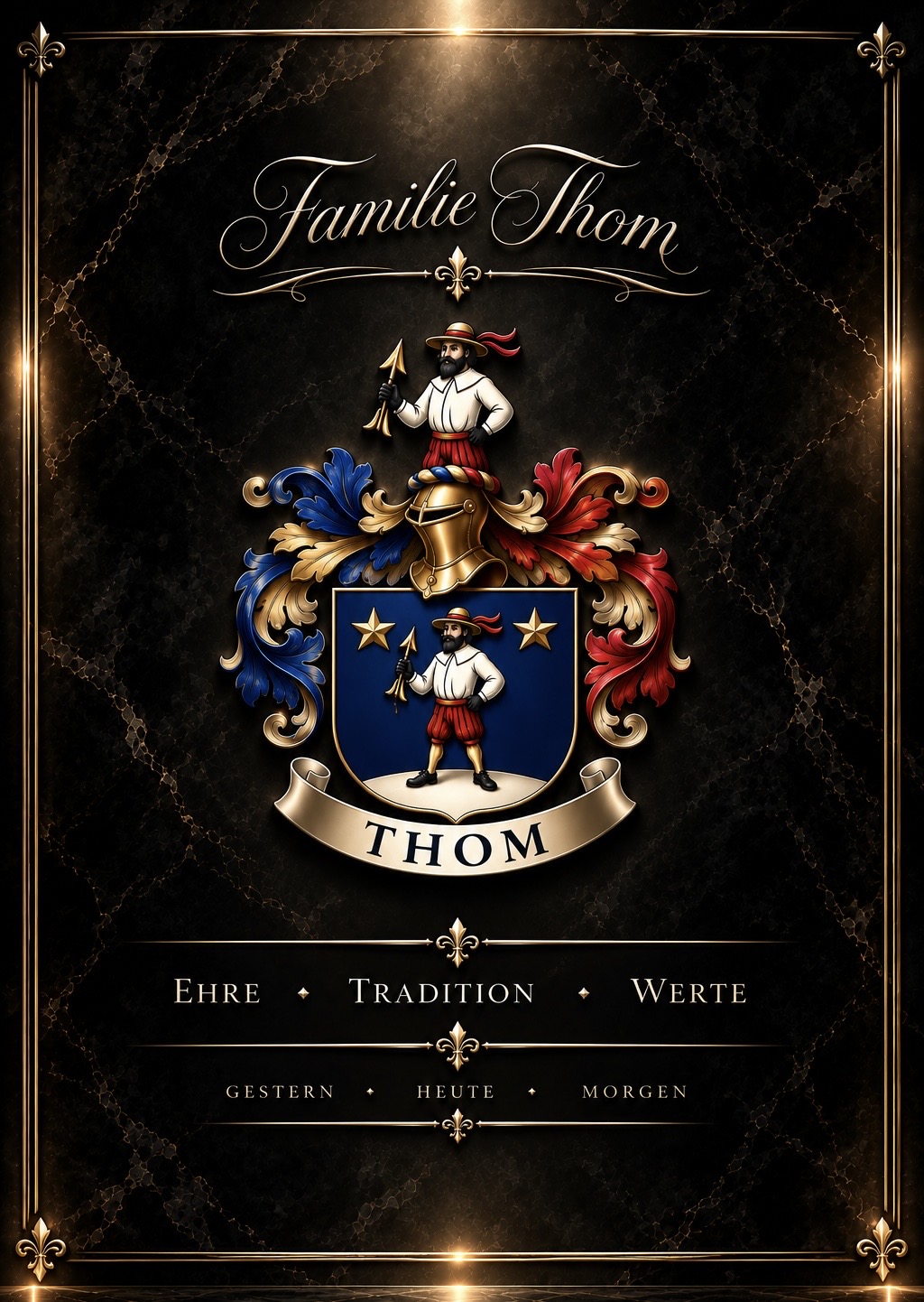 Familie Thom – Familienwappen, Ehre, Tradition, Werte, Gestern, Heute, Morgen
